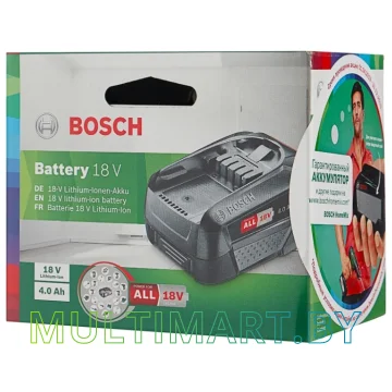 Аккумулятор Bosch PBA 18V W-C 1600A011T8 (18В/4 Ah) картинка 3